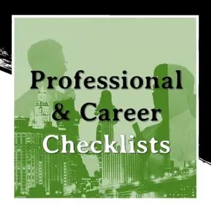 Professional & Career Checklists
